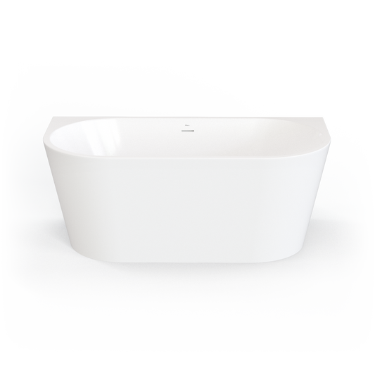 Naples Back To Wall Bath With Overflow 1500mm