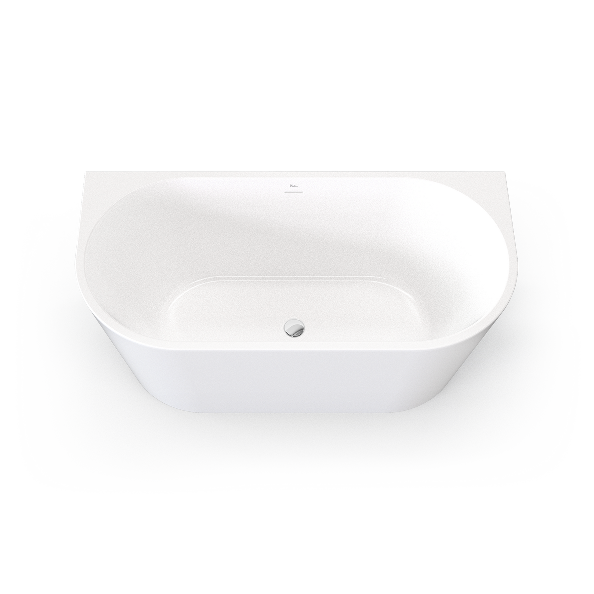 Naples Back To Wall Bath With Overflow 1500mm