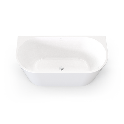 Naples Back To Wall Bath With Overflow 1500mm