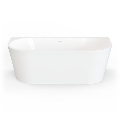 Naples Back To Wall Bath With Overflow 1700mm