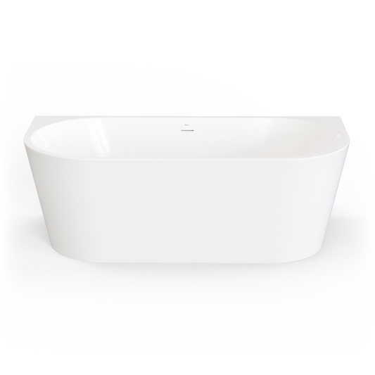 Naples Back To Wall Bath With Overflow 1700mm