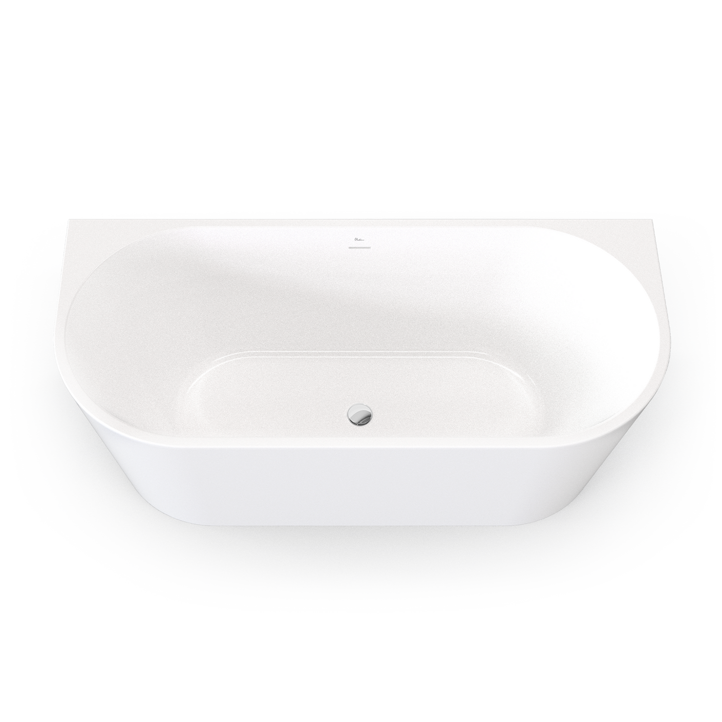 Naples Back To Wall Bath With Overflow 1700mm