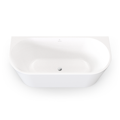 Naples Back To Wall Bath With Overflow 1700mm