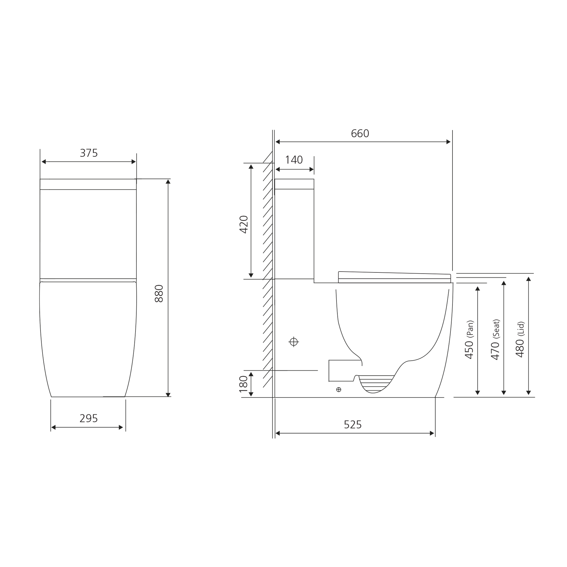 Naples Comfort Height Back To Wall Toilet Suite