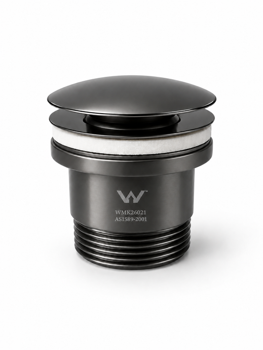 Carysil 32mm Gunmetal No Overflow Basin Waste