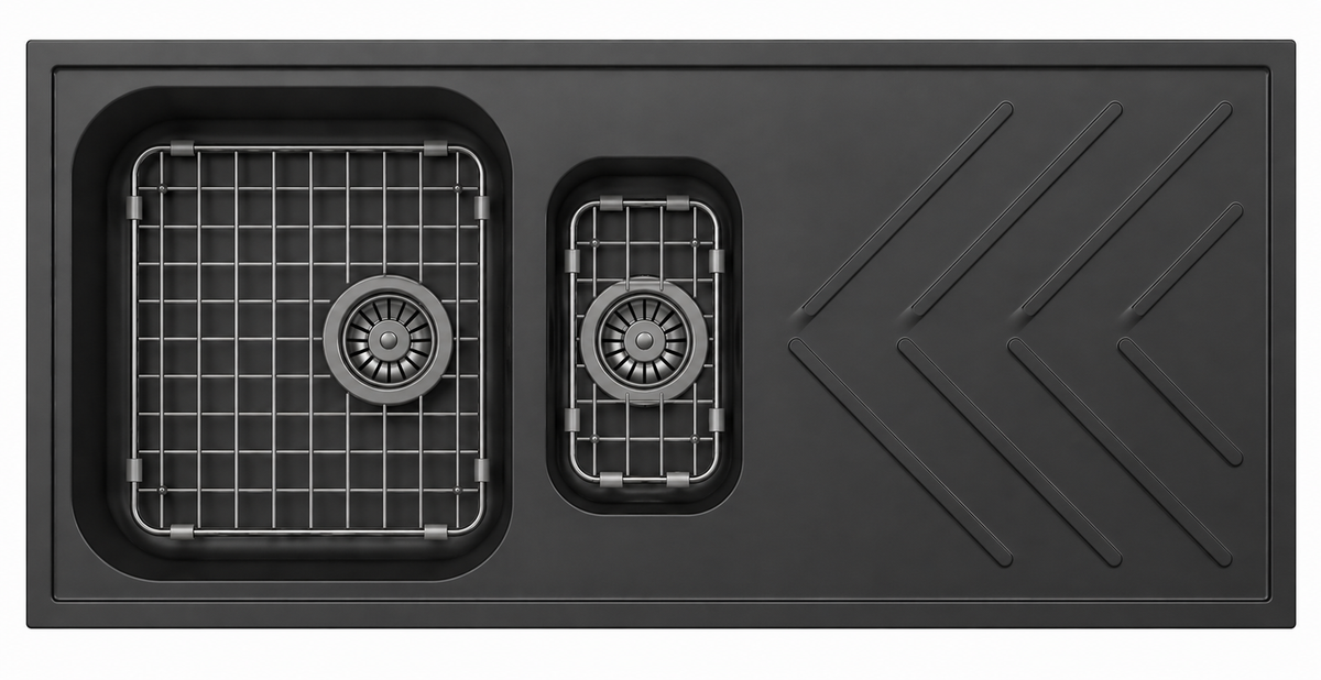 Stainless Steel Gunmetal Sink Grid for Carysil New Beethoven D150