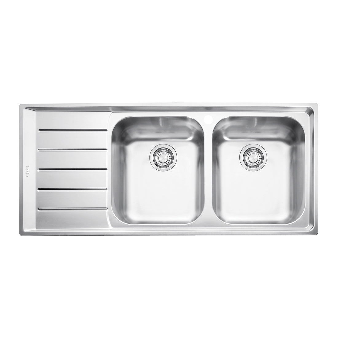 Franke Neptune Double Bowl Inset Sink with Left Hand Drainer