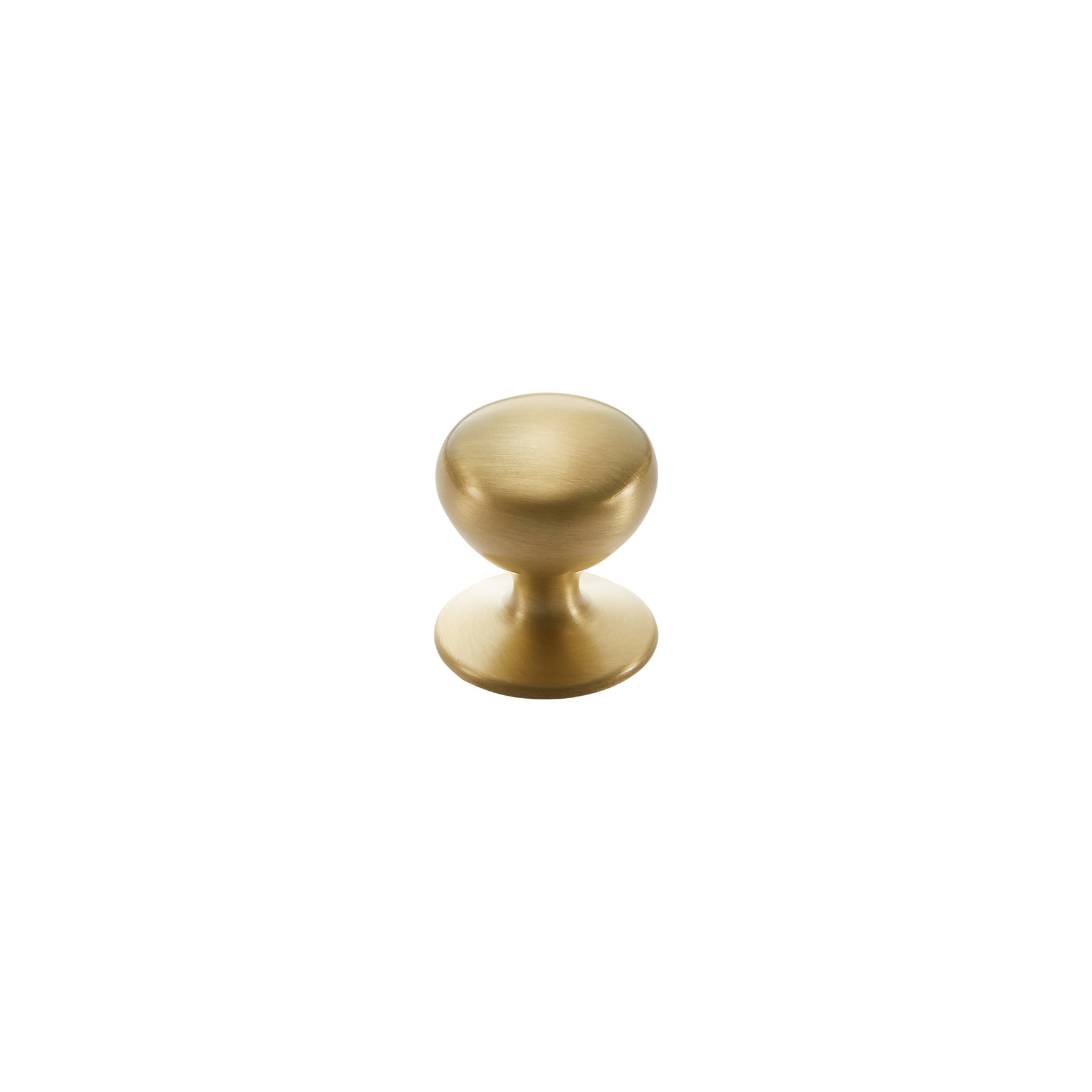 Momo New Hampton Round Knob 32mm in Matt Brass