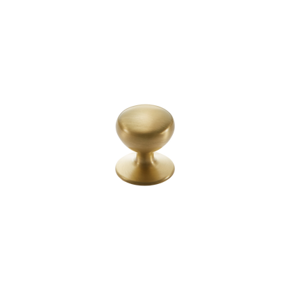 Momo New Hampton Round Knob 32mm in Matt Brass