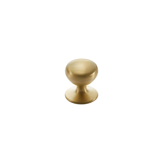 Momo New Hampton Round Knob 32mm in Matt Brass