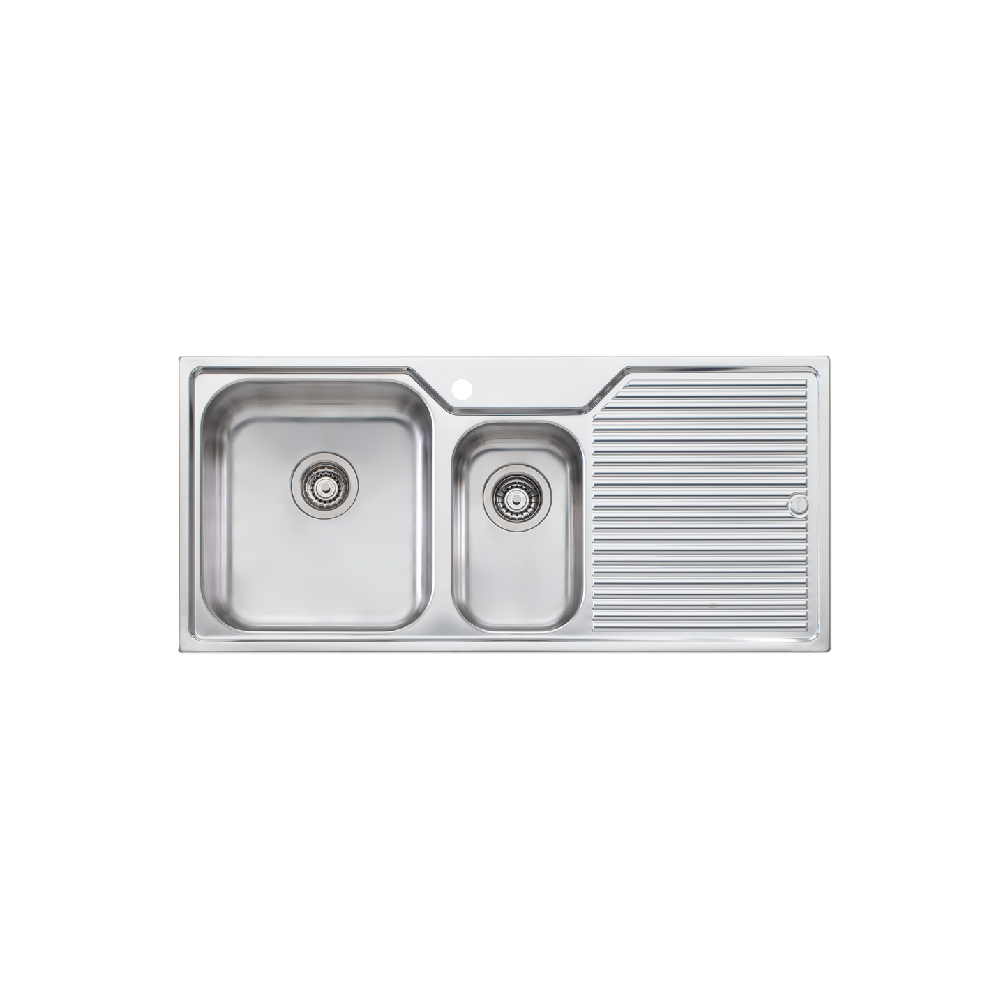 Nu-Petite 1 & 1/2 Bowl Topmount Sink With Drainer