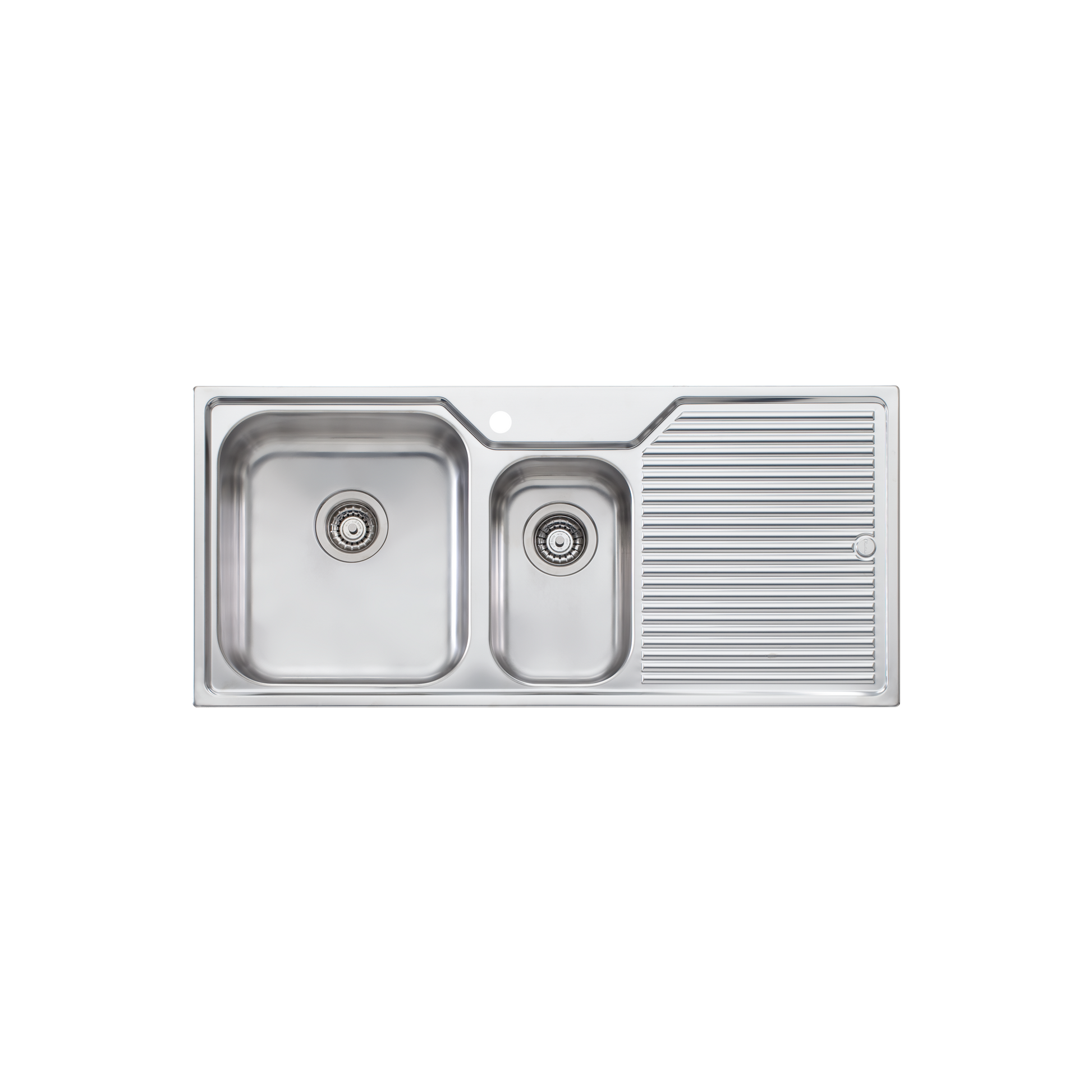 Nu-Petite 1 & 1/2 Bowl Topmount Sink With Drainer