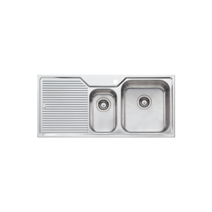 Nu-Petite 1 & 1/2 Bowl Topmount Sink With Drainer