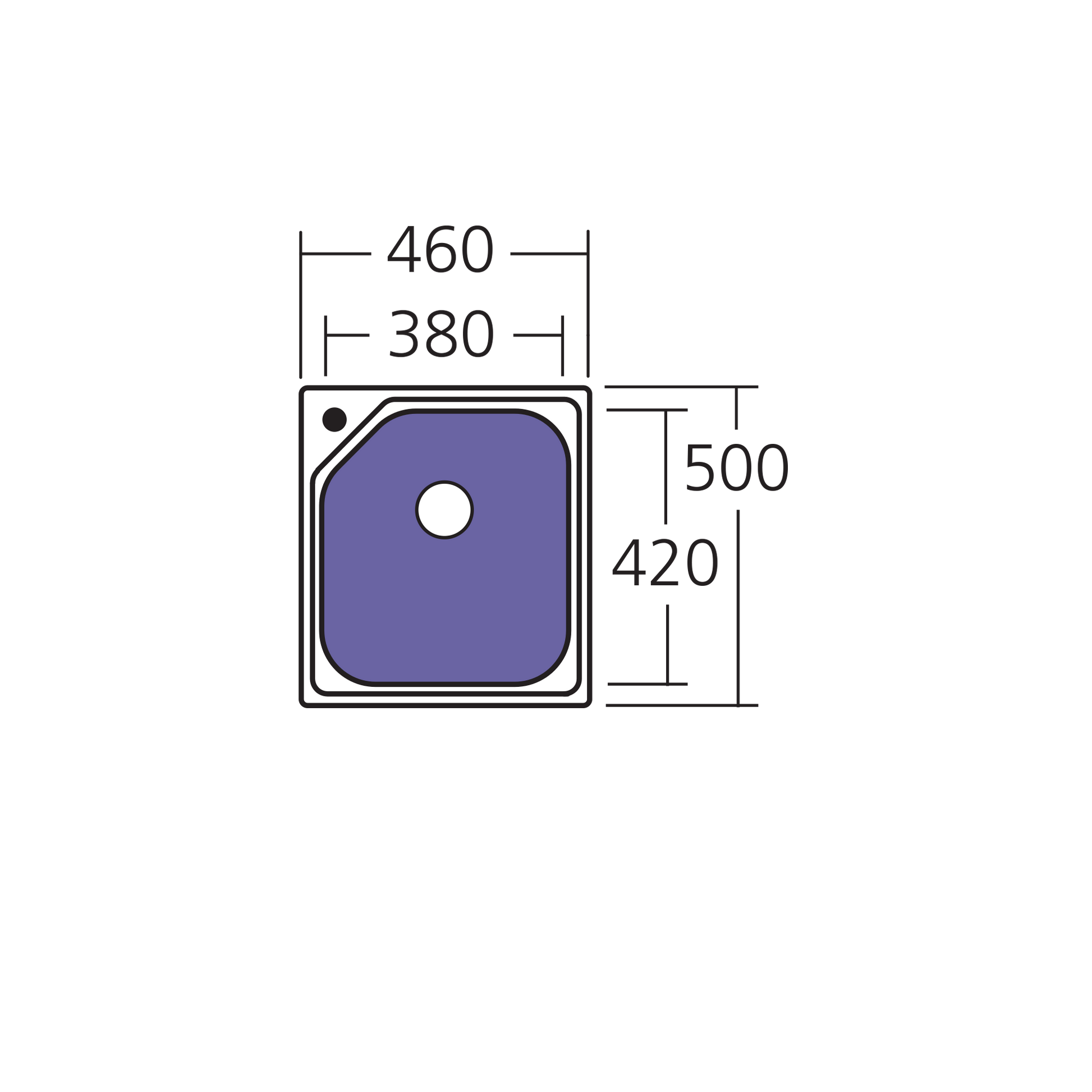 Nu-Petite Standard Bowl Topmount Sink