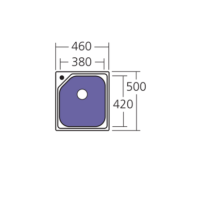 Nu-Petite Standard Bowl Topmount Sink