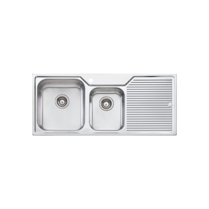 Nu-Petite 1 & 3/4 Bowl Topmount Sink With Drainer