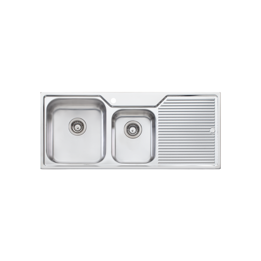 Nu-Petite 1 & 3/4 Bowl Topmount Sink With Drainer