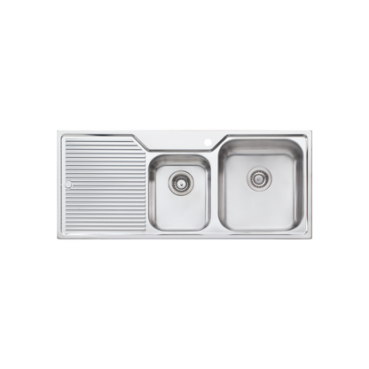 Nu-Petite 1 & 3/4 Bowl Topmount Sink With Drainer