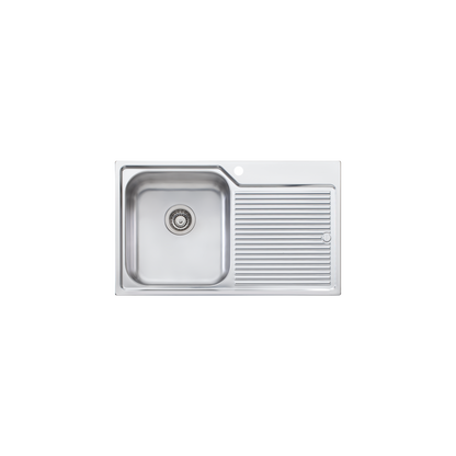 Nu-Petite Single Bowl Topmount Sink With Drainer