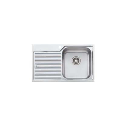 Nu-Petite Single Bowl Topmount Sink With Drainer