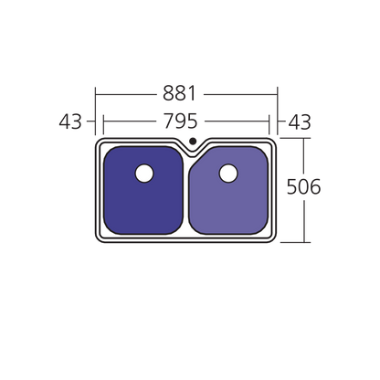 Nu-Petite Main & 5-Side Bowl Undermount Sink