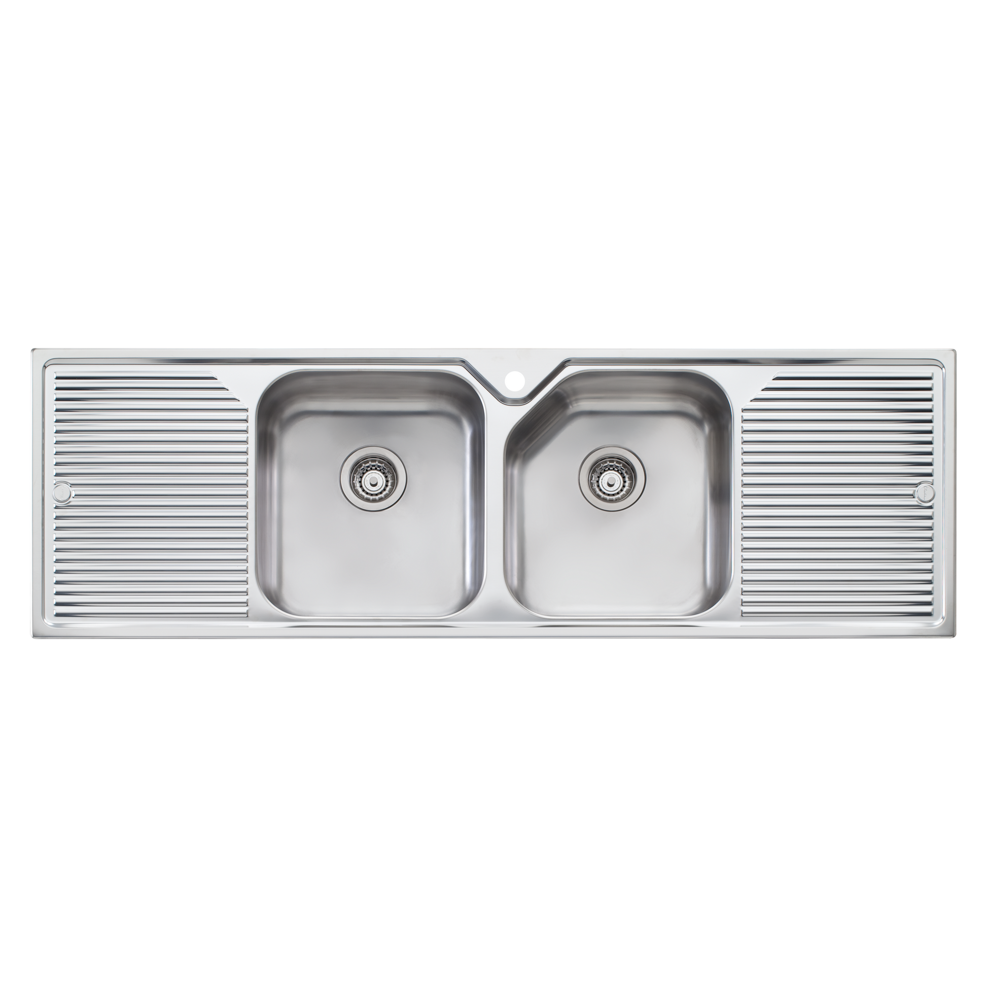Nu-Petite Double Bowl Topmount Sink With Double Drainer