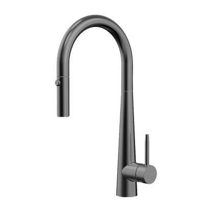 Novaire Pull Out Kitchen Sink Mixer in Forged Gunmetal