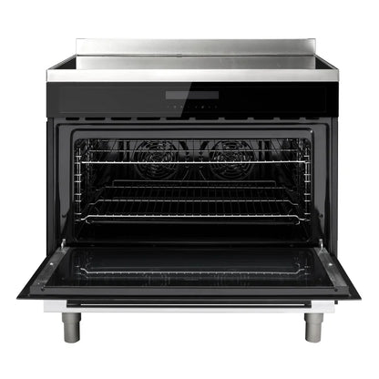 Omega 90cm Freestanding Cooker with Induction Cooktop-Black