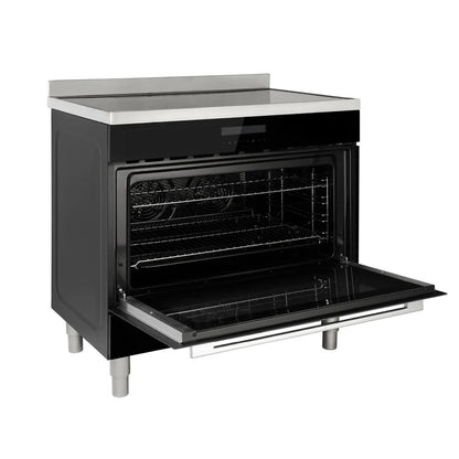 Omega 90cm Freestanding Cooker with Induction Cooktop-Black
