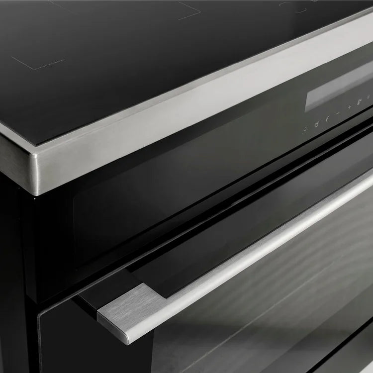 Omega 90cm Freestanding Cooker with Induction Cooktop-Black