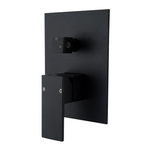 Black Shower Bath Mixer Diverter