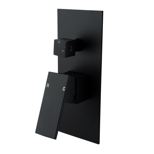 Black Shower Bath Mixer Diverter Long Cover