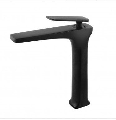 Square Black Tall Basin Mixer