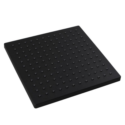 10" Square Black Rainfall Shower Head (Plastic)