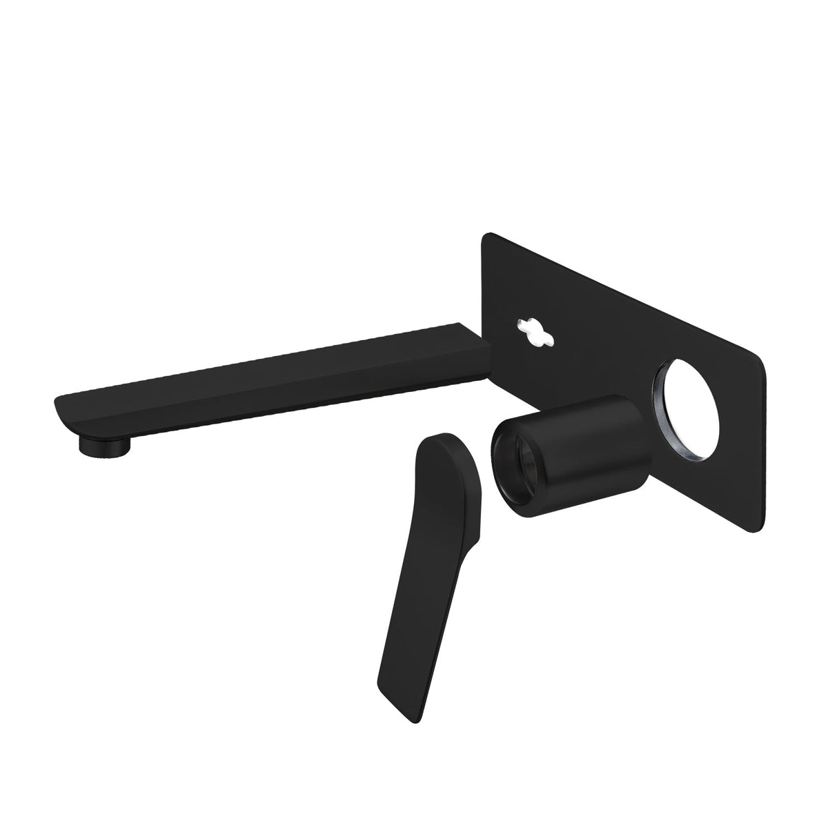 RUSHY Series Black Spout Mixer Trim Kit (match CLPS)
