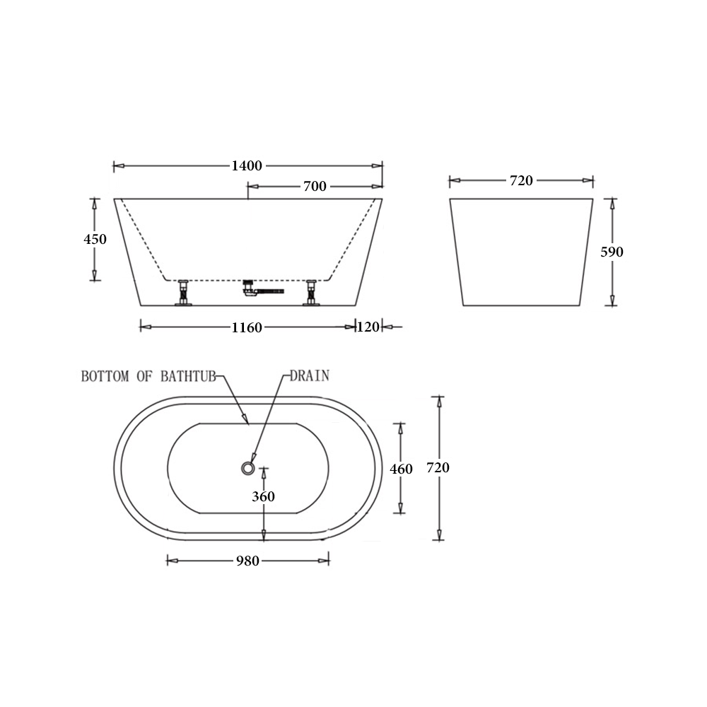 Oslo Freestanding Bathtub