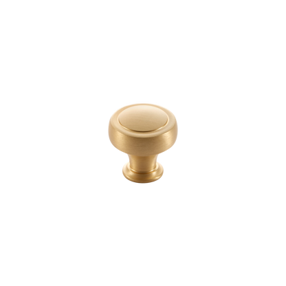 Momo Pellaro Knob  32mm in Brushed Matt Brass