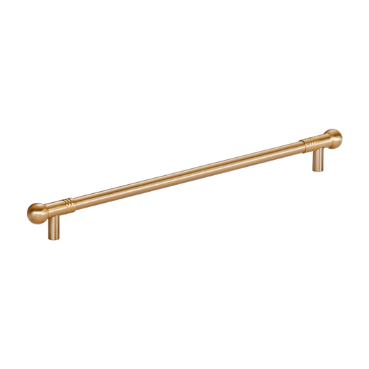 Momo Parla Bar Pull 320mm in Brushed Satin Brass
