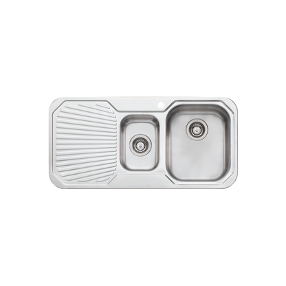 Petite 1 & 1/2 Bowl Sink With Drainer