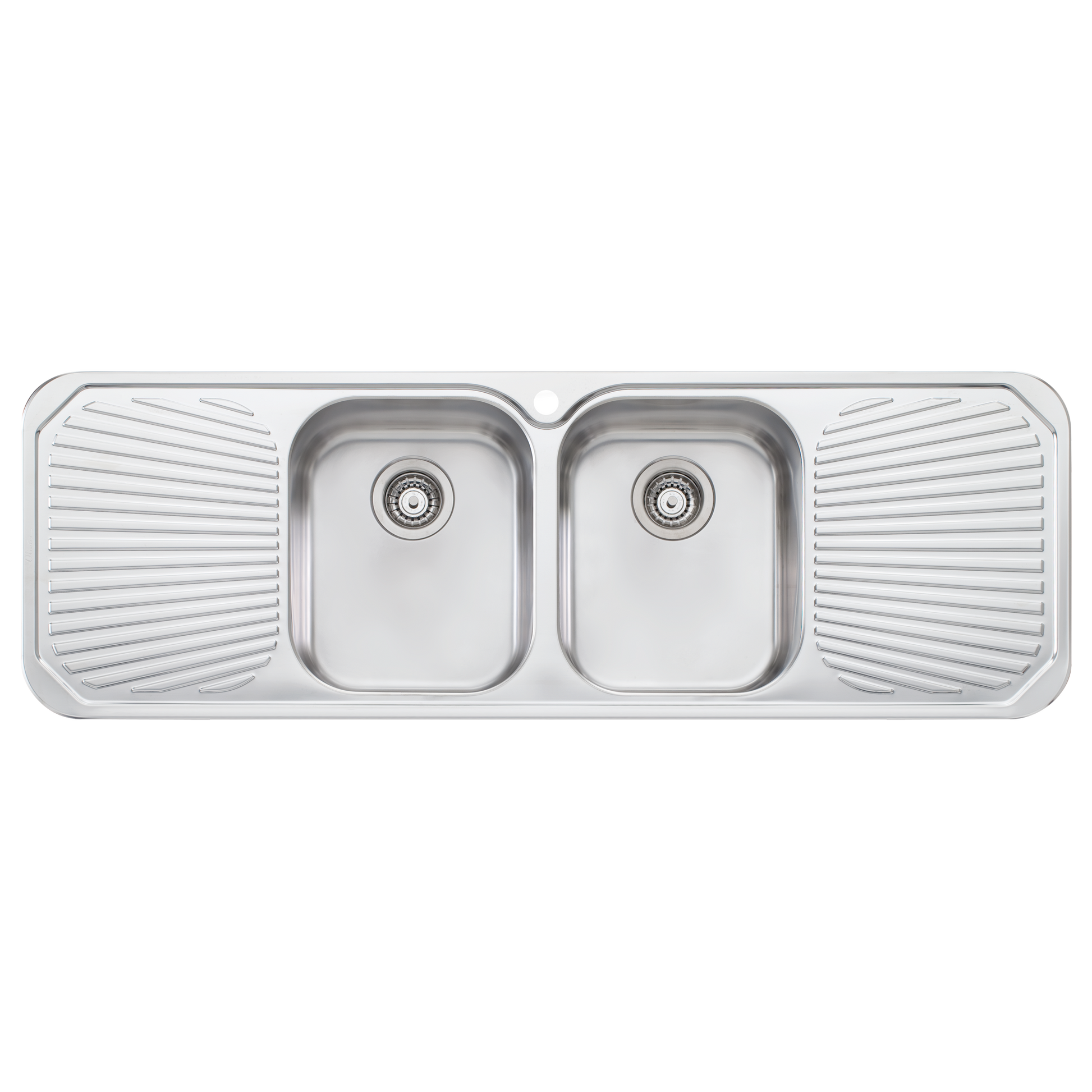 Petite Double Bowl Sink With Double Drainer