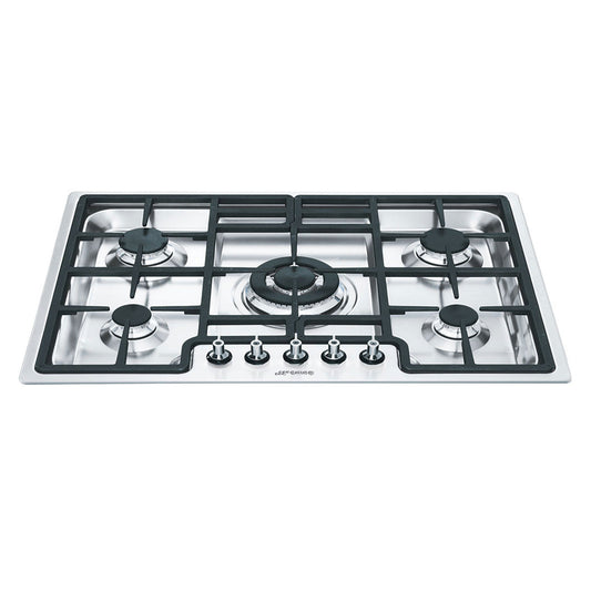 Smeg Classic 5 Burner Gas Cooktop Ultra Low Stainless Steel 72cm