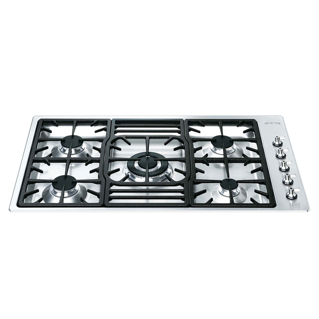Smeg Classic 5 Burner Gas Cooktop Ultra Low Stainless Steel 90cm