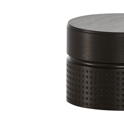 Momo Point Round Knob 40mm in Brushed Black (2)