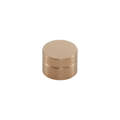 Momo Point Round Knob 40mm in Brushed Dark Brass