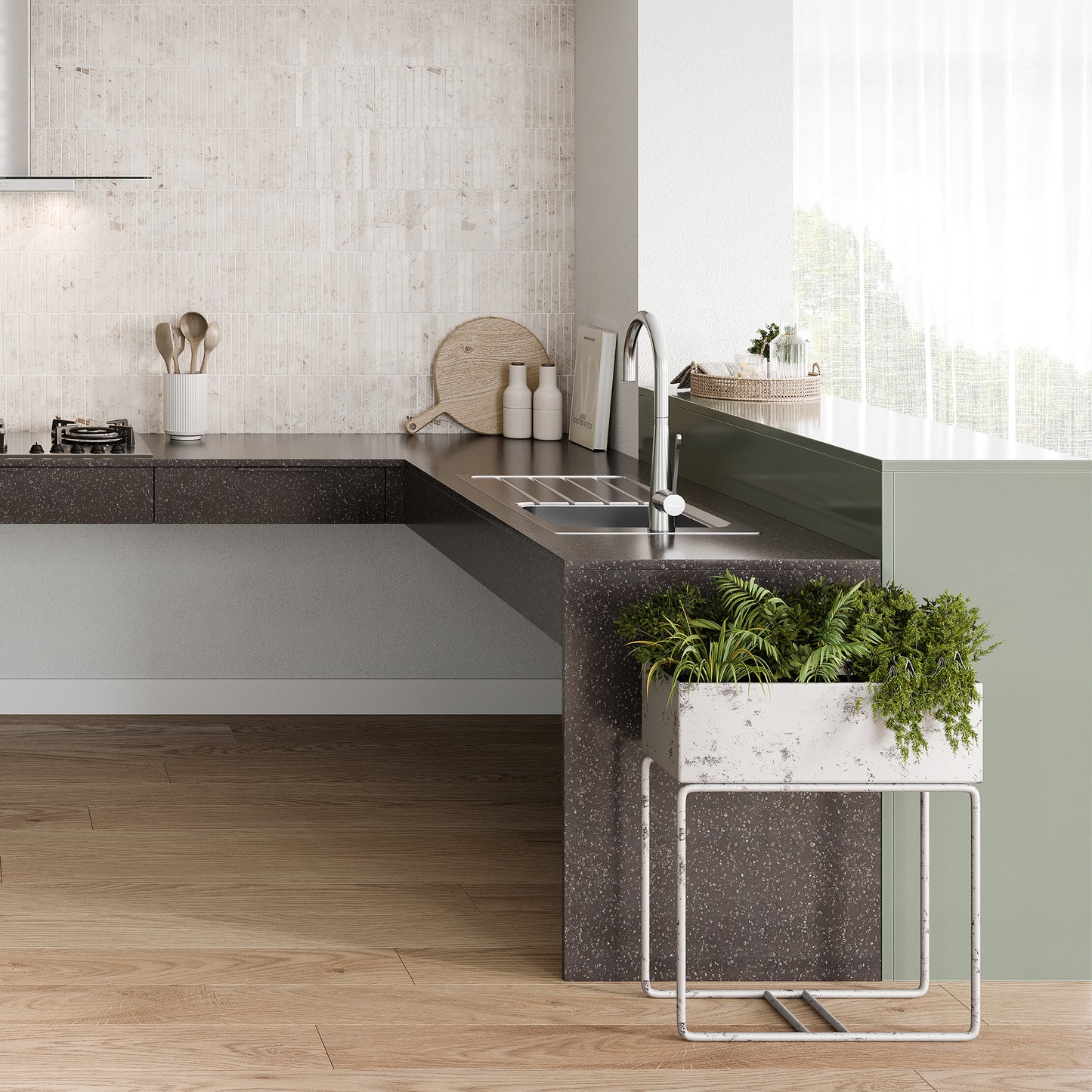 Puro Single Bowl Topmount Care Sink With Drainer