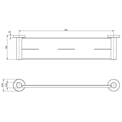 Radii Metal Shelf Round Plate