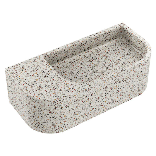 Fienza Blanca Concrete Wall Basin Terrazzo