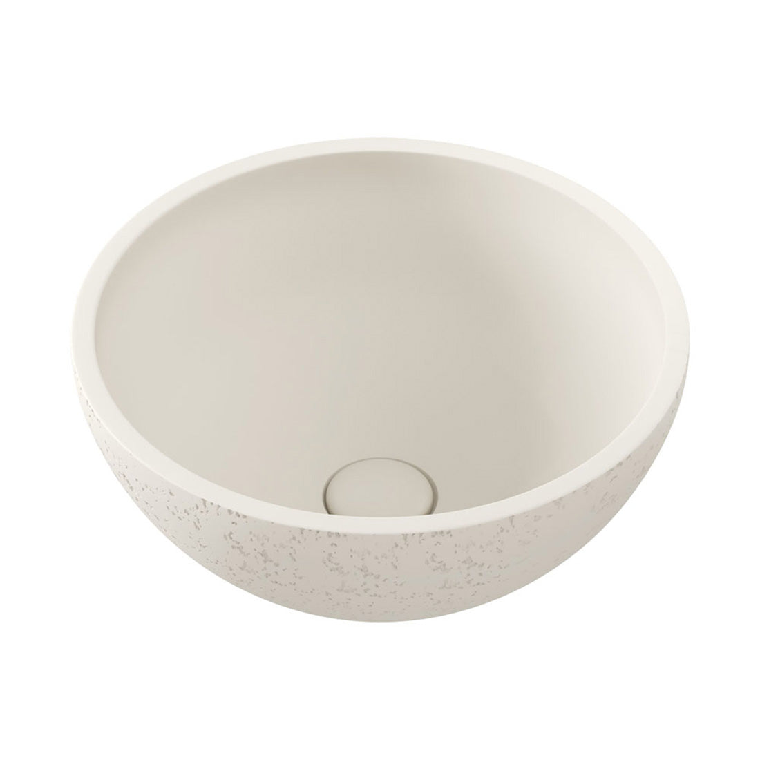Fienza Alba Round Concrete Above Counter Basin Warm White