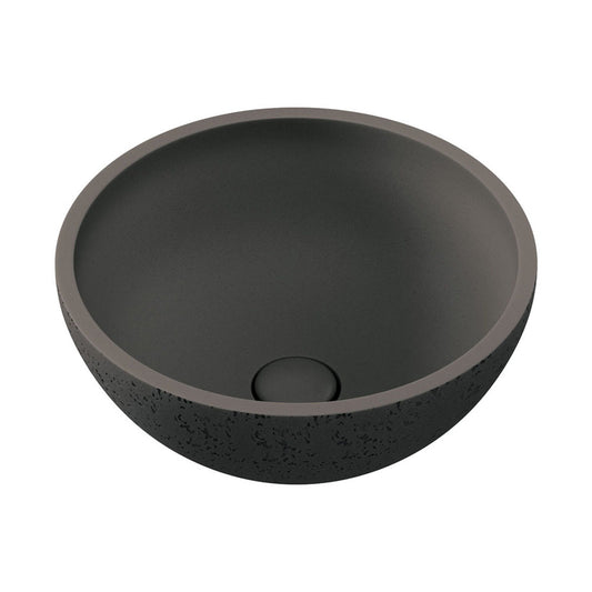 Fienza Alba Round Concrete Above Counter Basin Warm Grey