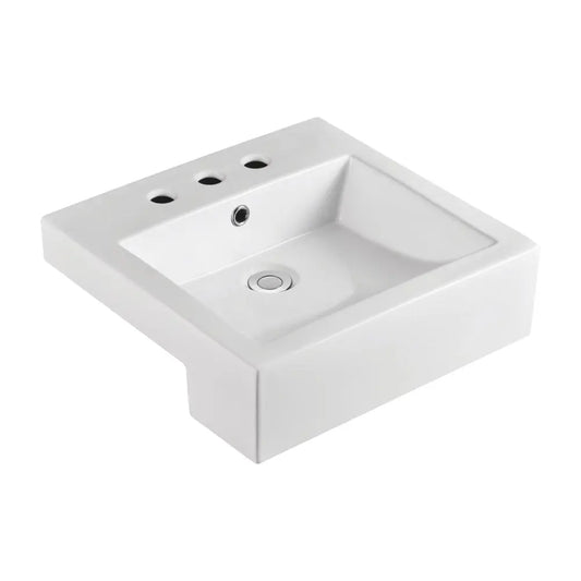 Fienza Jacinta Semi-Recessed Basin, 3 Tap Hole
